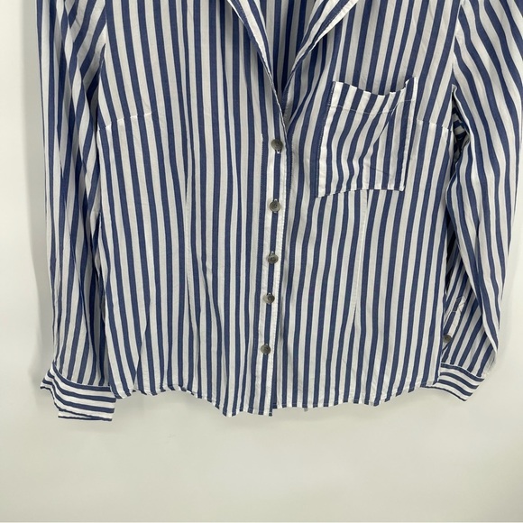 Anthropologie Blue and White Striped Blouse - Picture 4 of 10